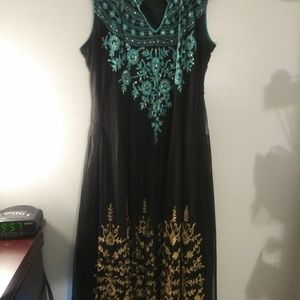 Authentic Indian - black ball gown
